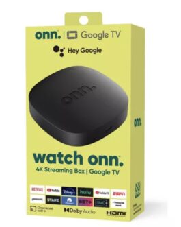 Watch Onn 4K TV Box with Google TV and Voice  Control